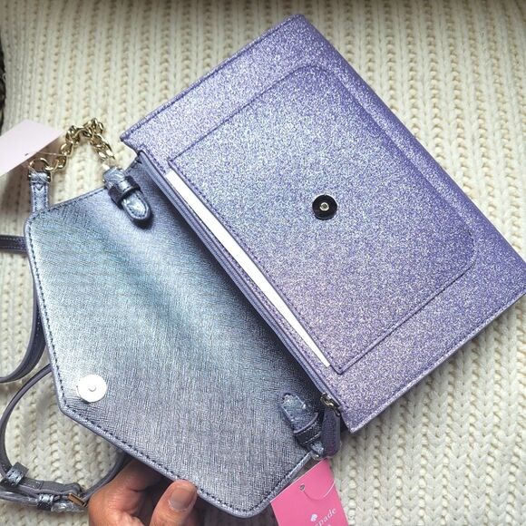 NWT KATE SPADE GLITTER CONVERTIBLE BAG - Picture 7 of 15